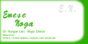 emese noga business card